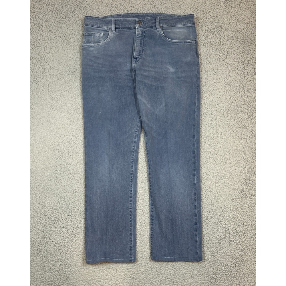 Axels Vail Jeans Mens 35x29 Straight Leg Selvedge Gray Denim Pants Made In Italy